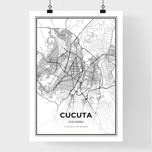 Cucuta Colombia - Premium City Map Poster