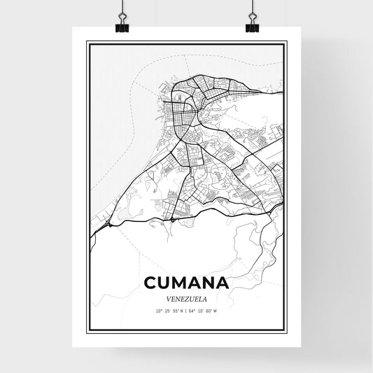 Cumana Venezuela - Premium City Map Poster