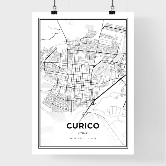 Curico Chile - Premium City Map Poster