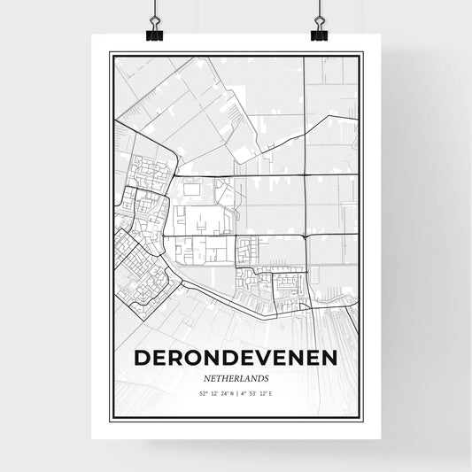 De Ronde Venen Netherlands - Premium City Map Poster