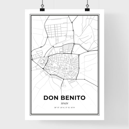 Don Benito Spain - Premium City Map Poster