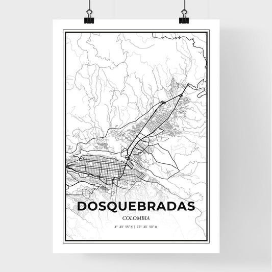Dosquebradas Colombia - Premium City Map Poster