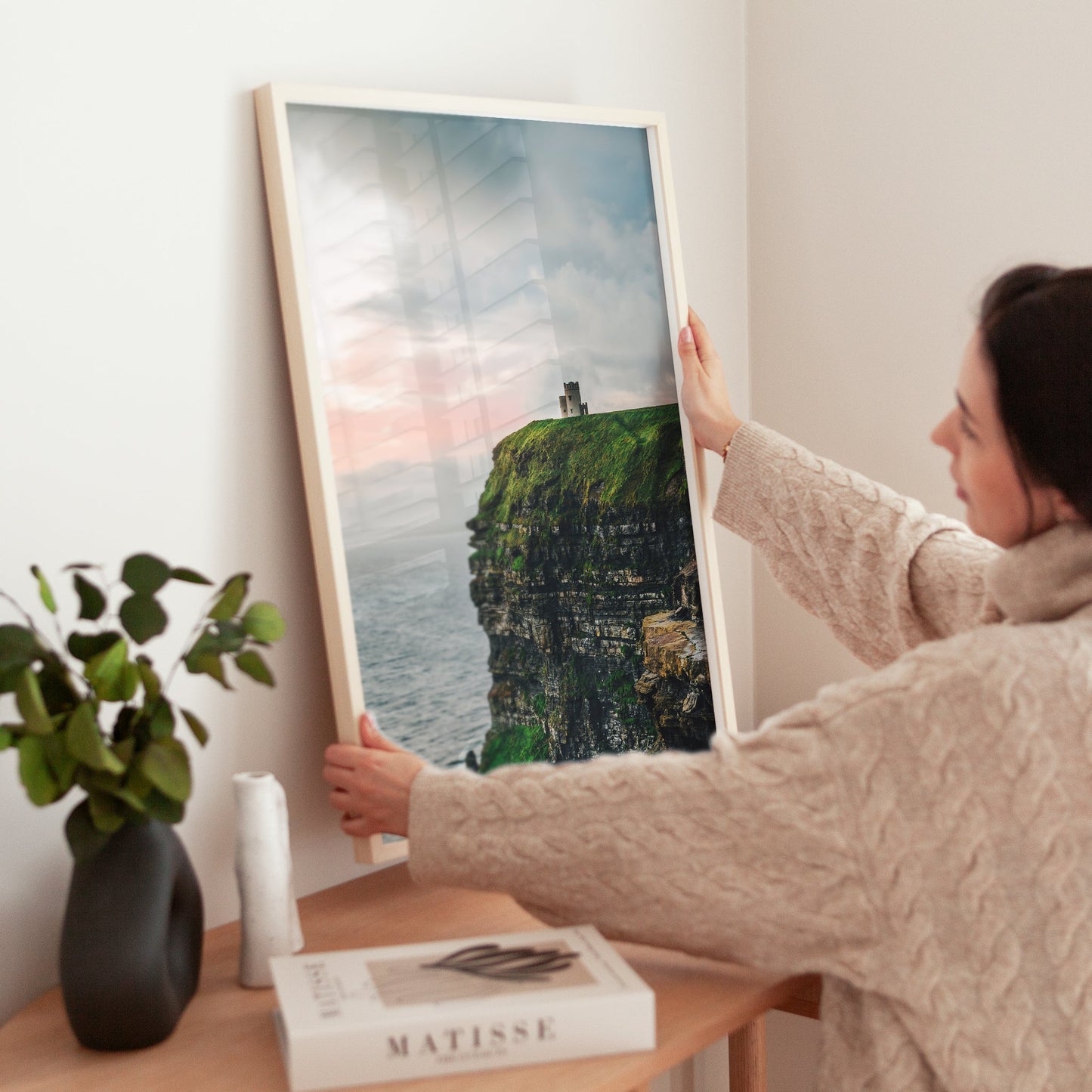 Cliffs of Moher Tower at Sunset – Irish Coastal Wall Art Print