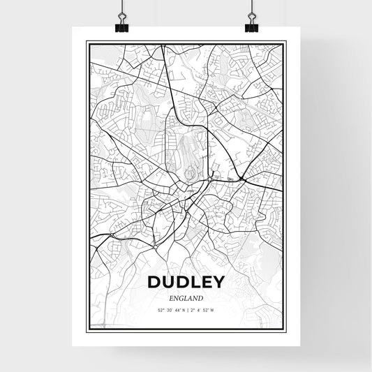 Dudley England - Premium City Map Poster