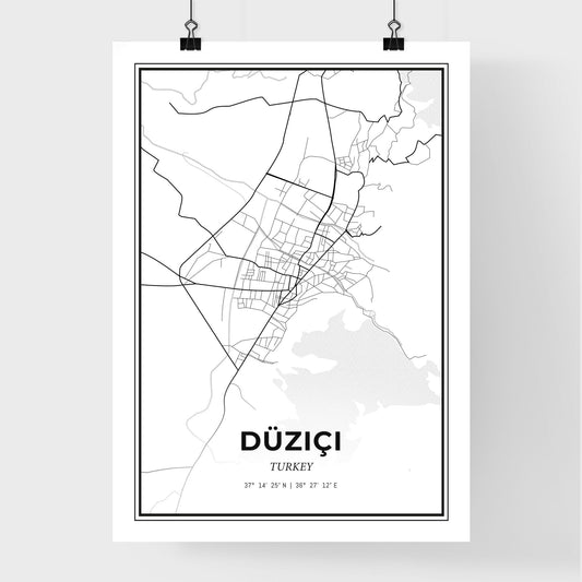 Düziçi Turkey - Premium City Map Poster