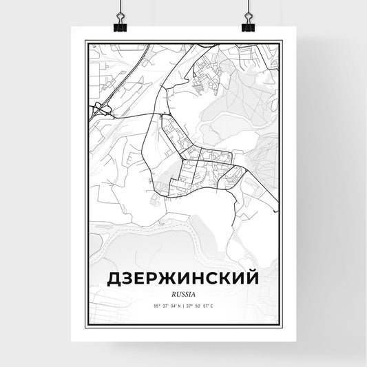 Dzerzhinsky Russia - Premium City Map Poster