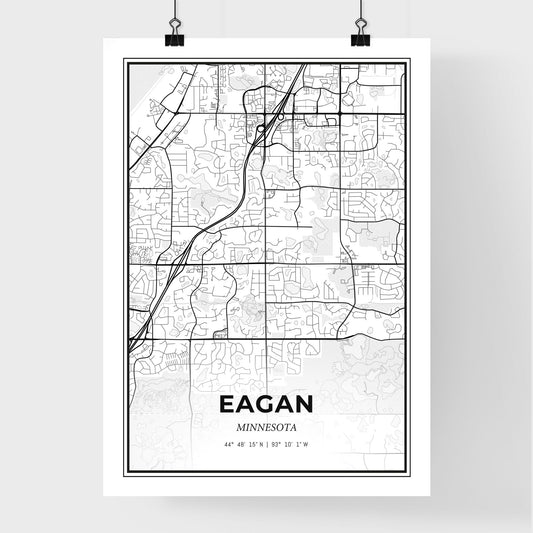 Eagan Minnesota - Premium City Map Poster