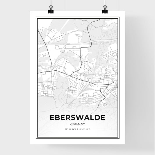 Eberswalde Germany - Premium City Map Poster