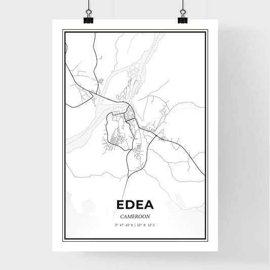 Edea Cameroon - Premium City Map Poster
