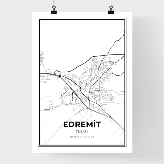 Edremit Turkey - Premium City Map Poster