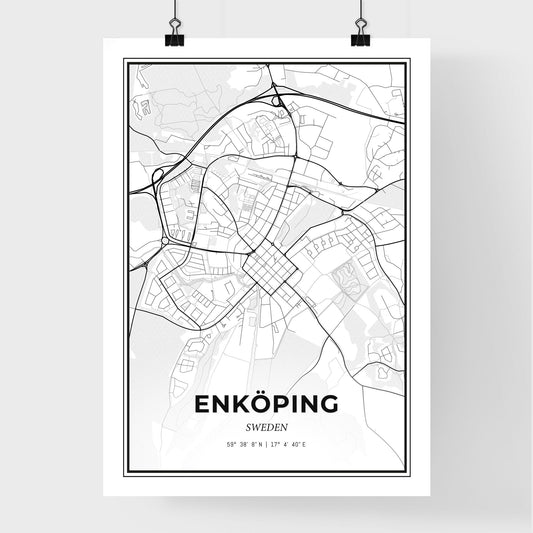 Enköping Sweden - Premium City Map Poster