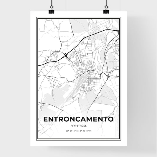 Entroncamento Portugal - Premium City Map Poster