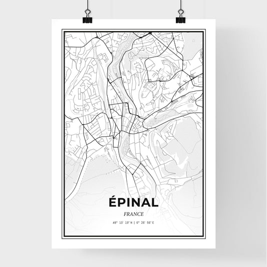 Épinal France - Premium City Map Poster