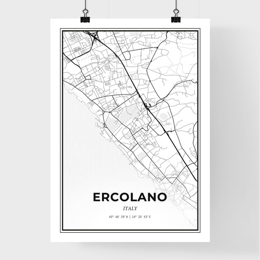 Ercolano Italy - Premium City Map Poster