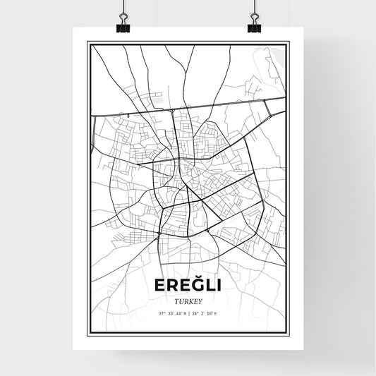 Ereğli Turkey - Premium City Map Poster