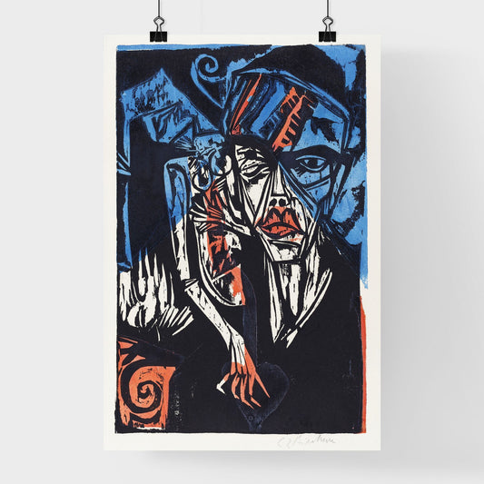Ernst Ludwig Kirchner – Battles. The Agonies of Love Poster
