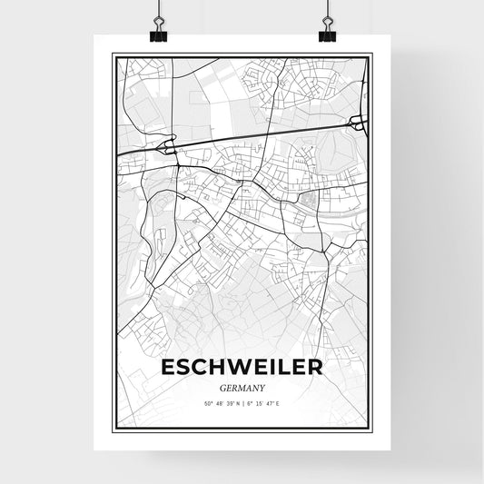 Eschweiler Germany - Premium City Map Poster
