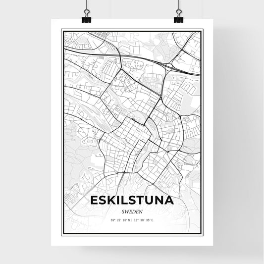 Eskilstuna Sweden - Premium City Map Poster