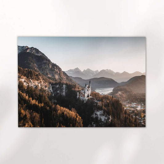 Neuschwanstein Castle Print – Bavarian Alps Wall Art