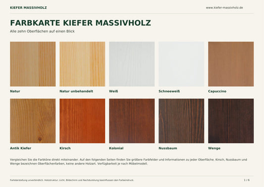 Vanessa Wickelaufsatz - Wickelauflage - Kiefer Massivholz | 100% Bio