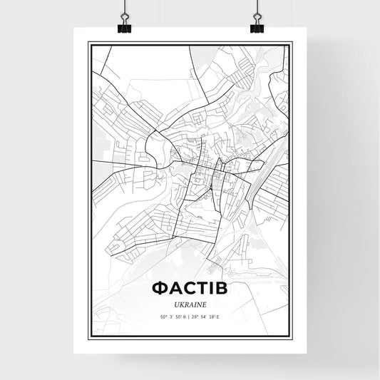 Fastiv Ukraine - Premium City Map Poster