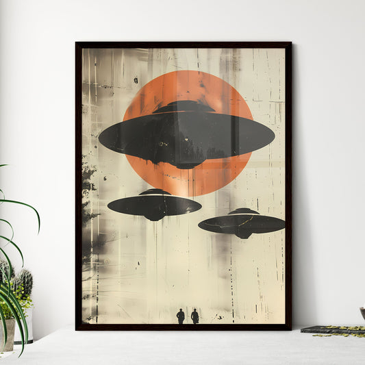 Modern Minimalist Art UFOs | Vibrant Painting | Sky Default Title