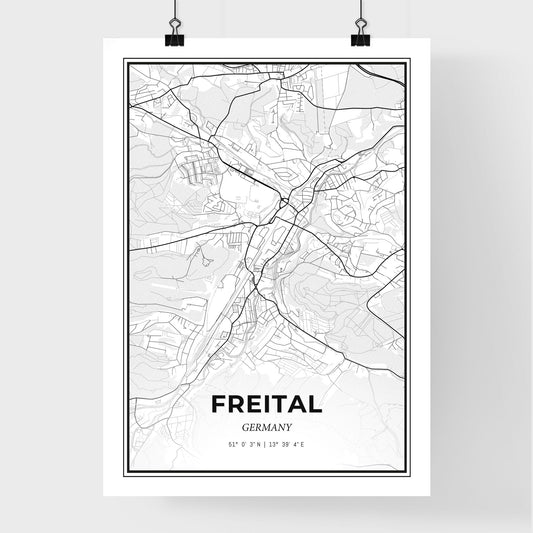 Freital Germany - Premium City Map Poster
