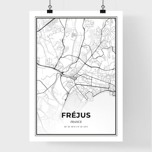 Fréjus France - Premium City Map Poster