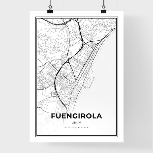 Fuengirola Spain - Premium City Map Poster