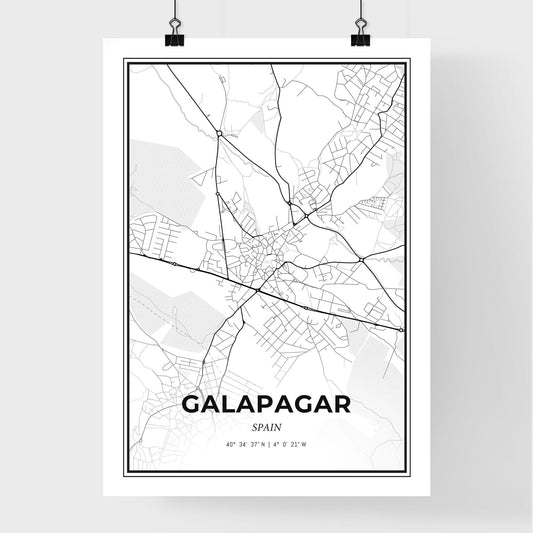 Galapagar Spain - Premium City Map Poster