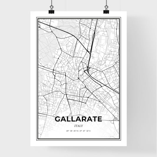 Gallarate Italy - Premium City Map Poster