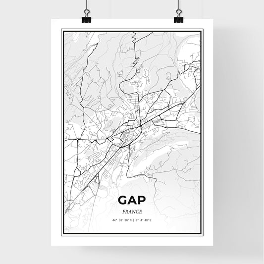 Gap France - Premium City Map Poster