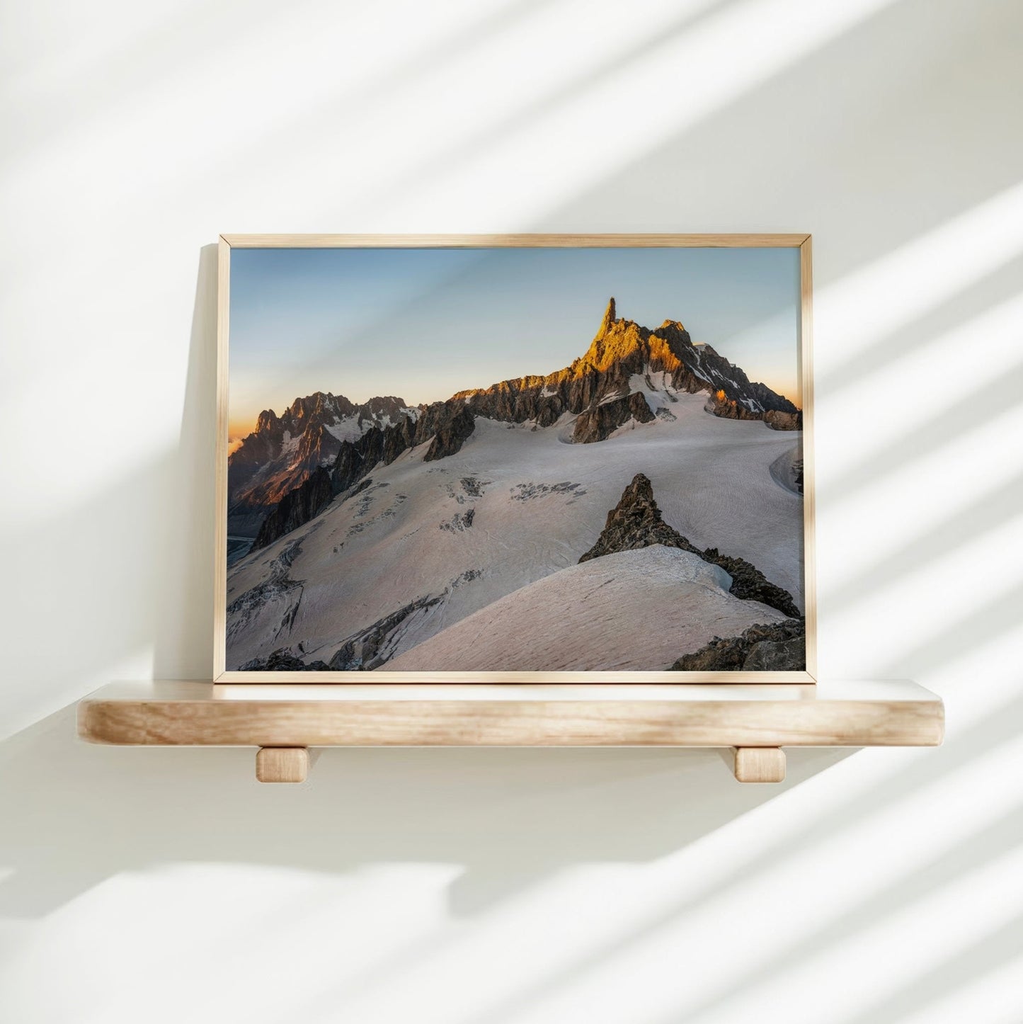 Dent du Géant Golden Hour Wall Art - Fine Art Mountain Photography Print