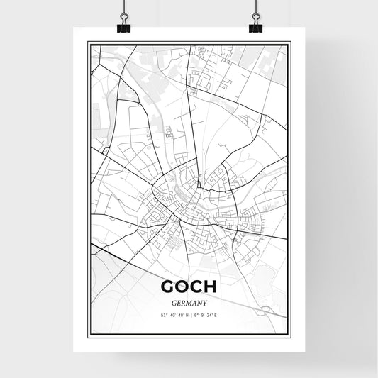 Goch Germany - Premium City Map Poster