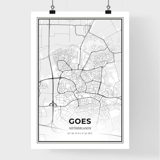 Goes Netherlands - Premium City Map Poster