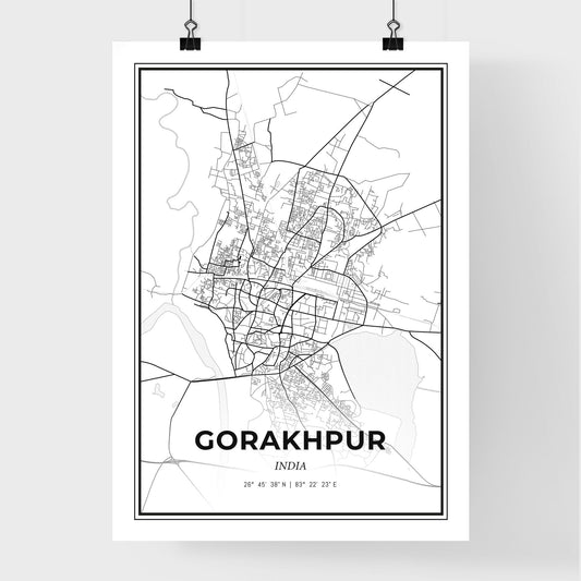 Gorakhpur India - Premium City Map Poster
