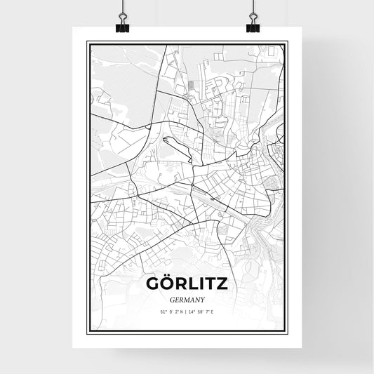 Gorlitz Germany - Premium City Map Poster