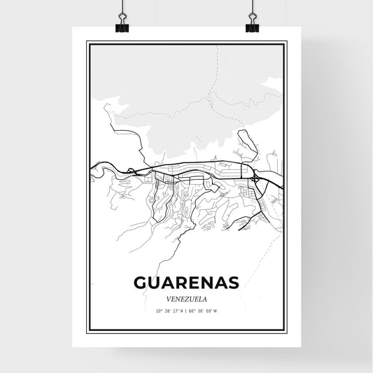 Guarenas Venezuela - Premium City Map Poster