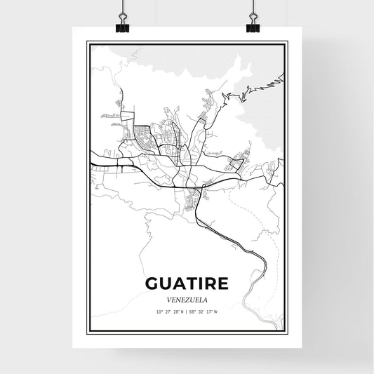 Guatire Venezuela - Premium City Map Poster