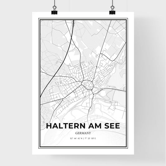 Haltern am See Germany - Premium City Map Poster