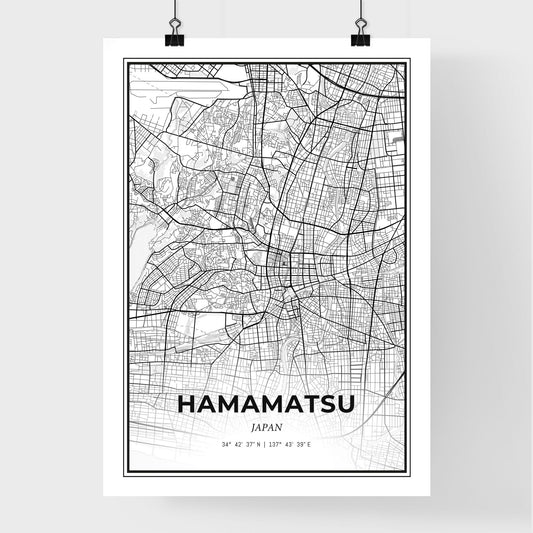 Hamamatsu Japan - Premium City Map Poster
