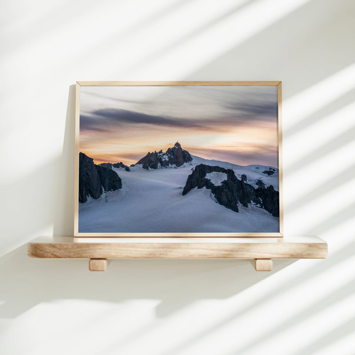 Aiguille du Midi Sunset Print – Chamonix Wall Art