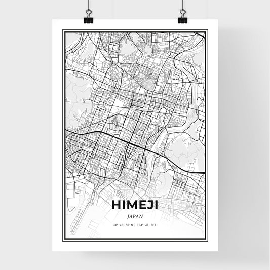 Himeji Japan - Premium City Map Poster