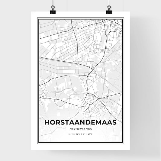 Horst aan de Maas Netherlands - Premium City Map Poster