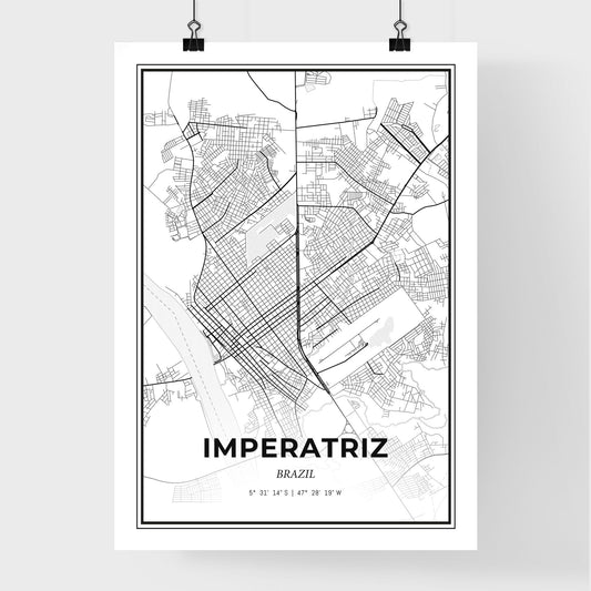 Imperatriz Brazil - Premium City Map Poster