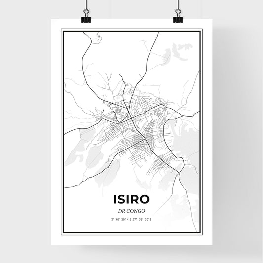 Isiro DR Congo - Premium City Map Poster
