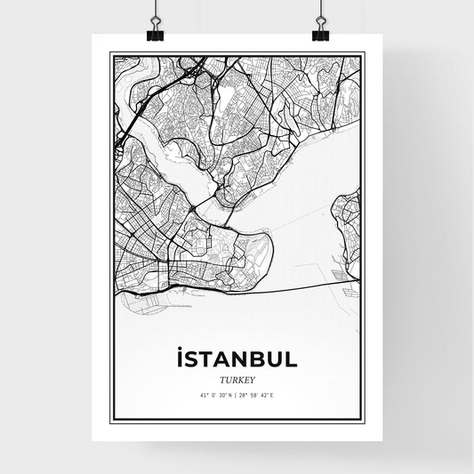 Istanbul Turkey - Premium City Map Poster
