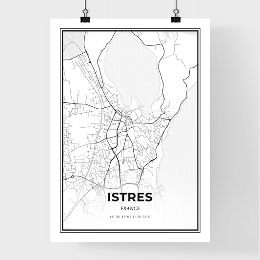 Istres France - Premium City Map Poster