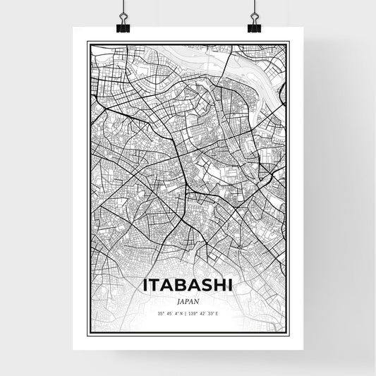 Itabashi Japan - Premium City Map Poster