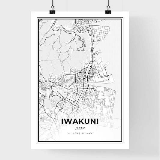 Iwakuni Japan - Premium City Map Poster